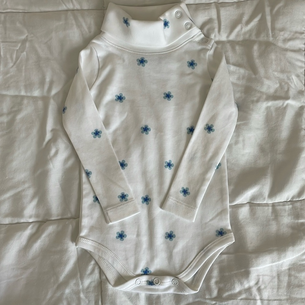 Beaufort Bonnet Company long Sleeve floral onesie